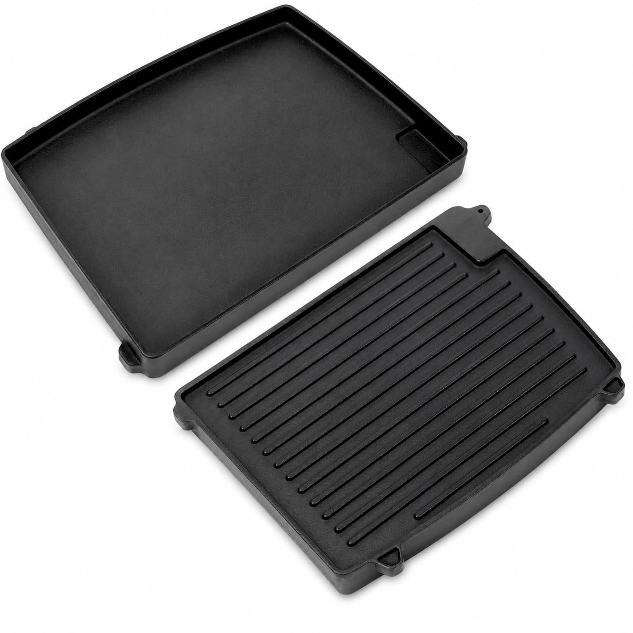 Uniflasy Gusseisen Grillplatte 32 x 24 cm kompatibel mit Enders Urban, Urban Pro, Explorer, Explorer Pro, Guss-Wendeplatte 1/2 Grillfläche, Grillpfanne Plancha 2075, nicht Urban II/Explorer II
