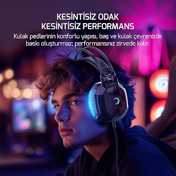 GamePower Ryo Black 7.1 Surround Rainbow Gaming (Actor) Headset