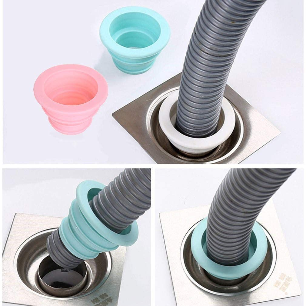 Hair Catcher & Drain Stopper, 2 in 1 Sink Drain Cover, Flex Silicone Strainer for Shower/Bathtub/Tub/Floor Drain/Kitchen Sink Pack of 2 (Sink Strainer - A) — Amazon image 9