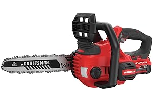 CRAFTSMAN V20* 12-Inch Cordless Chainsaw with 2.0Ah Battery and Charger (CMCCS620M1)