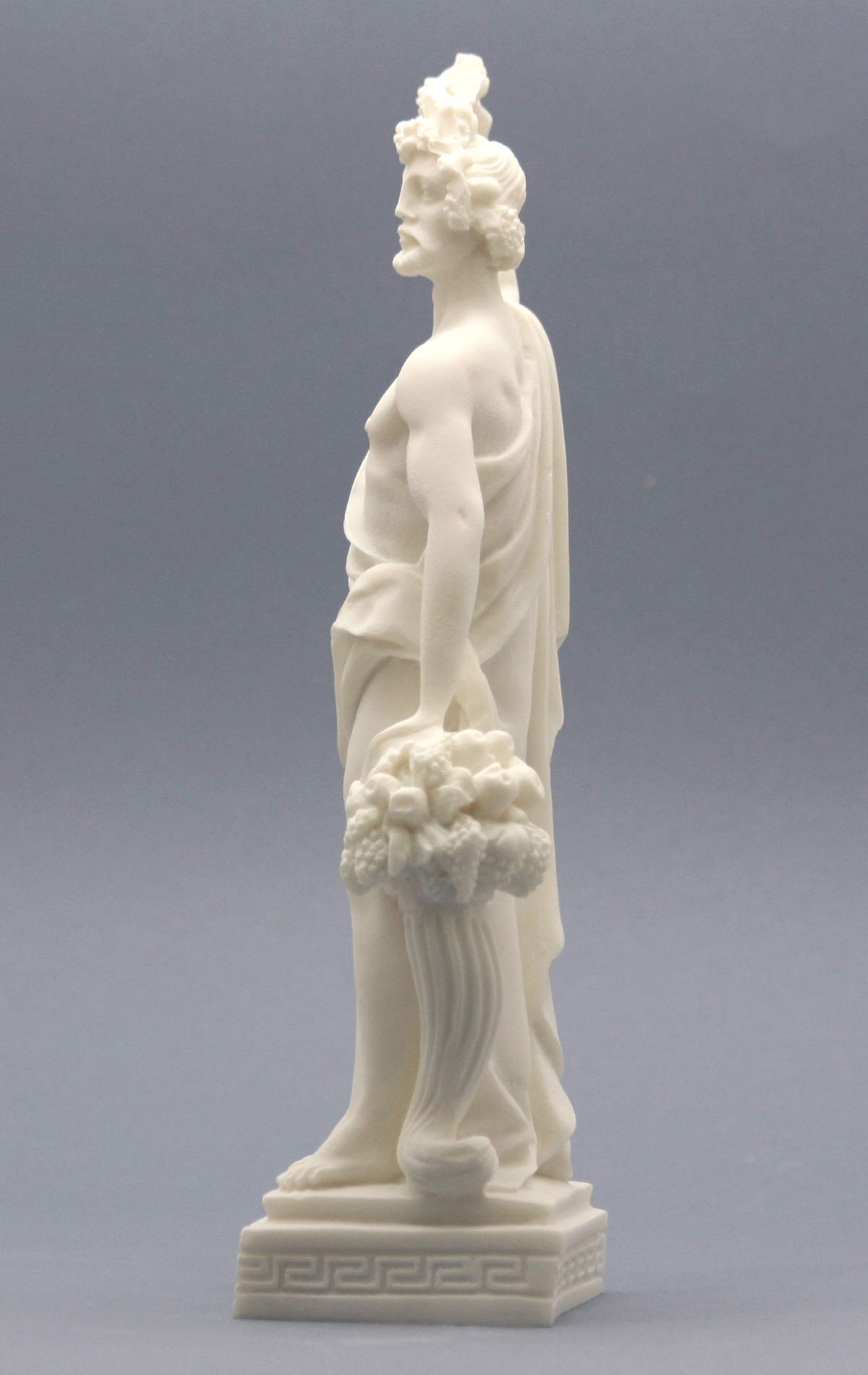 Statua greca romana Dioniso Bacco, Dio del vino e del teatro, 25 cm