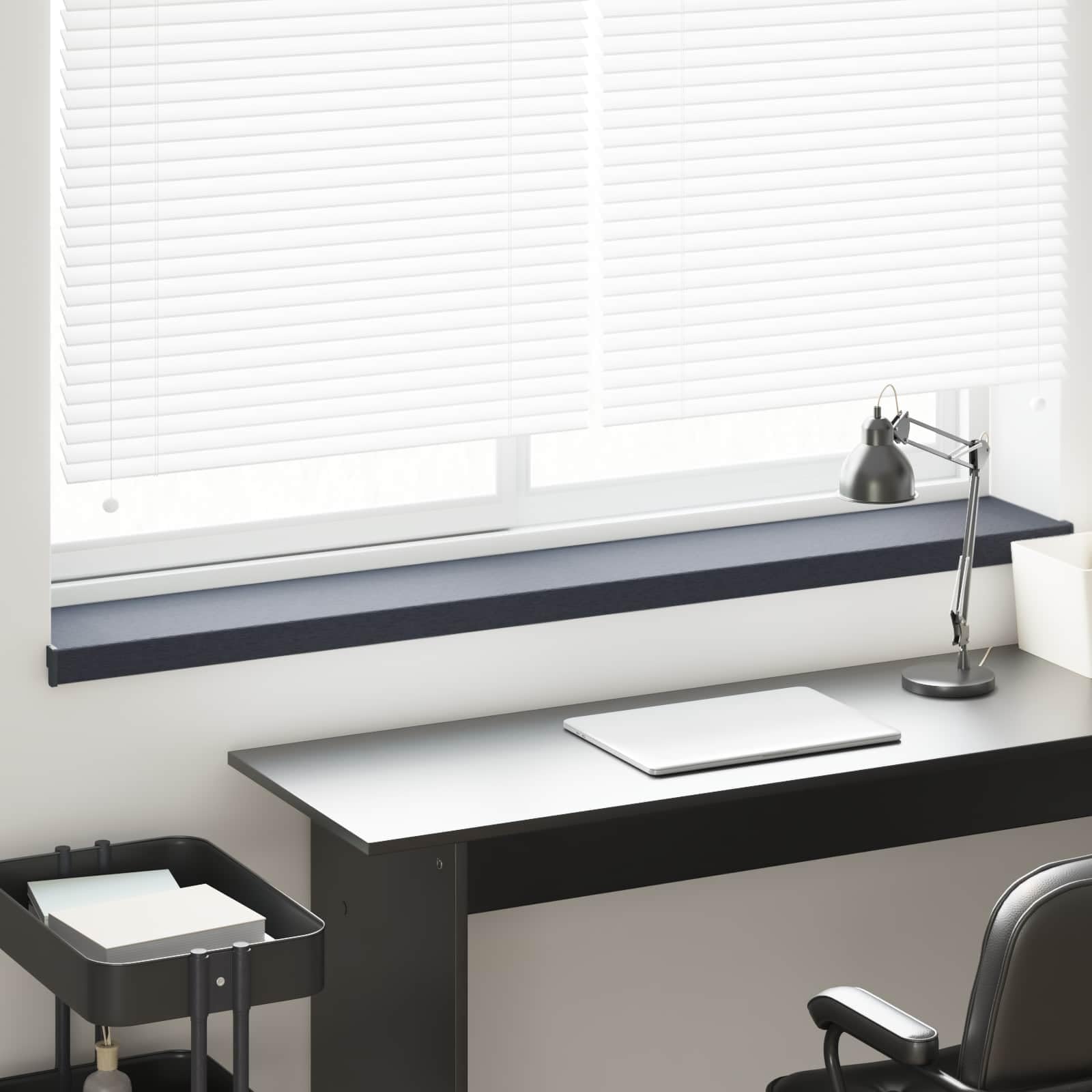 Aluminiowy wspornik okienny PVC Antracytowe ziarno drewna | Wodoodporny, łatwy do czyszczenia, klej, do użytku wewnątrz na zewnątrz, trwały