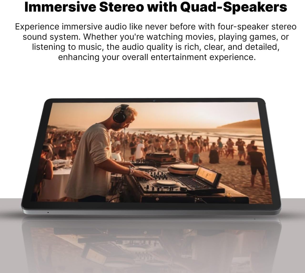 INOI Tablet Pro with quad speakers for immersive audio