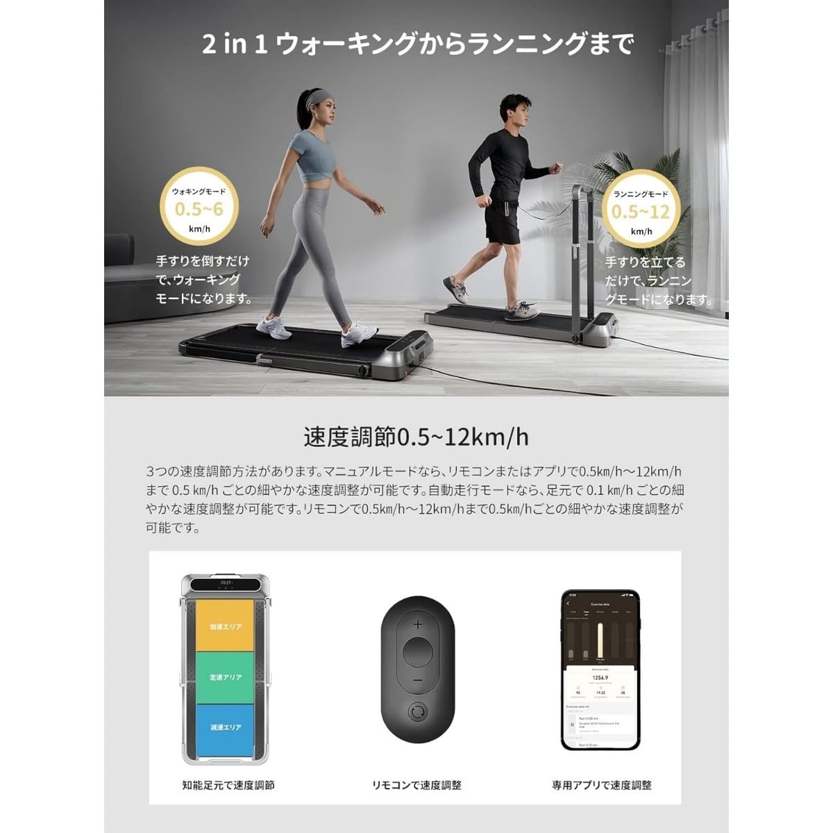Amazon | Dunuiov KingSmith WalkingPad R2 ルームランナー 