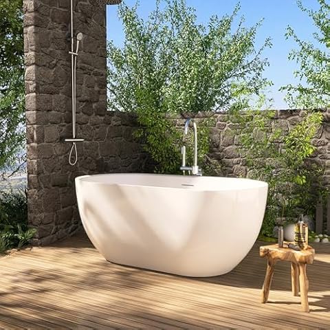 Yinzanw 59" Freestanding Bathtub Cover