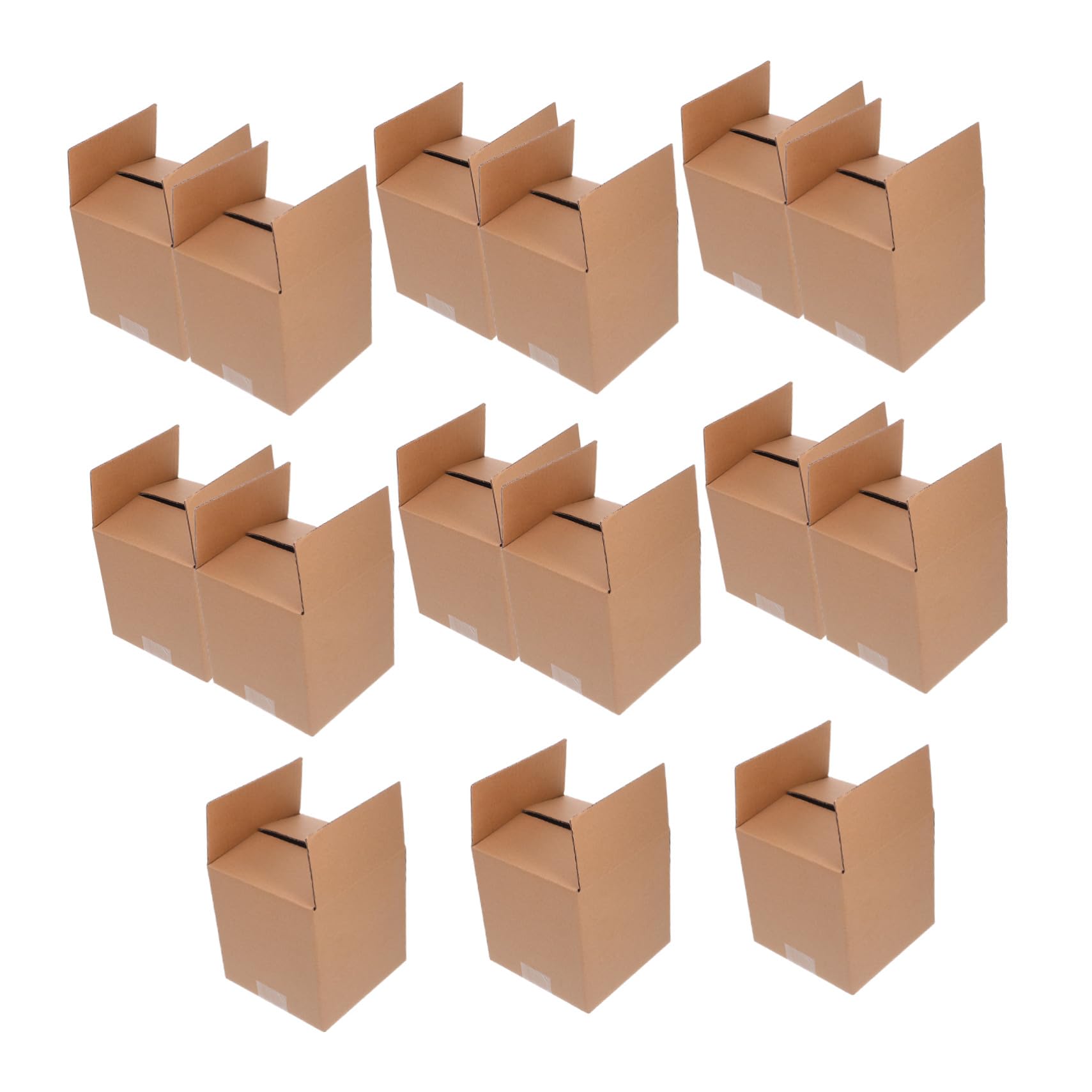 jojofuny 15piezas Caja Exprés Cuadrada de Cartón Marrón para Envíos Cajas de Embalaje Cuadradas para Paquetes Pequeños y Mudanzas