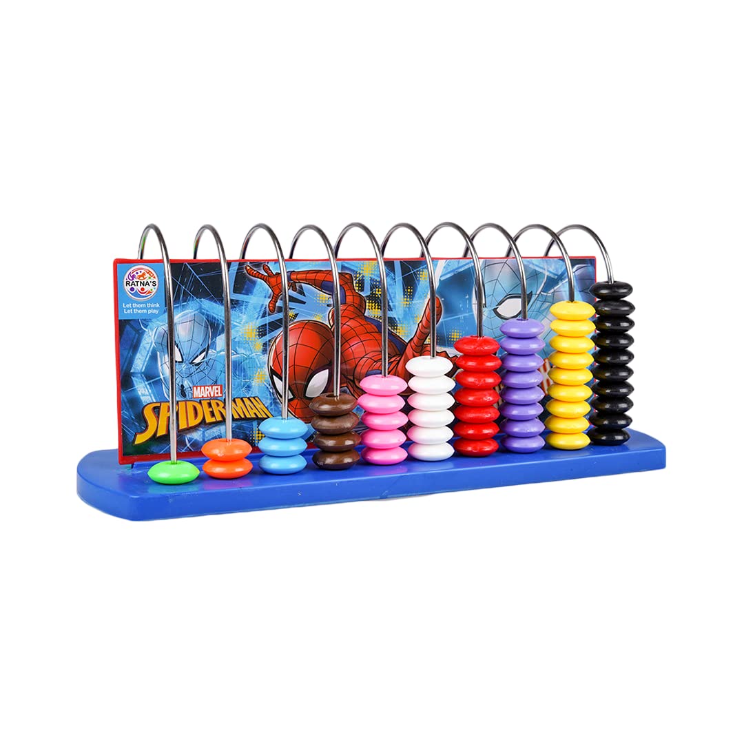Ratnas Educational Abacus Senior Spiderman Printed for Counting Addition Subtraction | Maths Learning Early Educational Kit Toy for Kids 3+ Years (B0BFJG29QP) Amazon Price History, Amazon Price Tracker