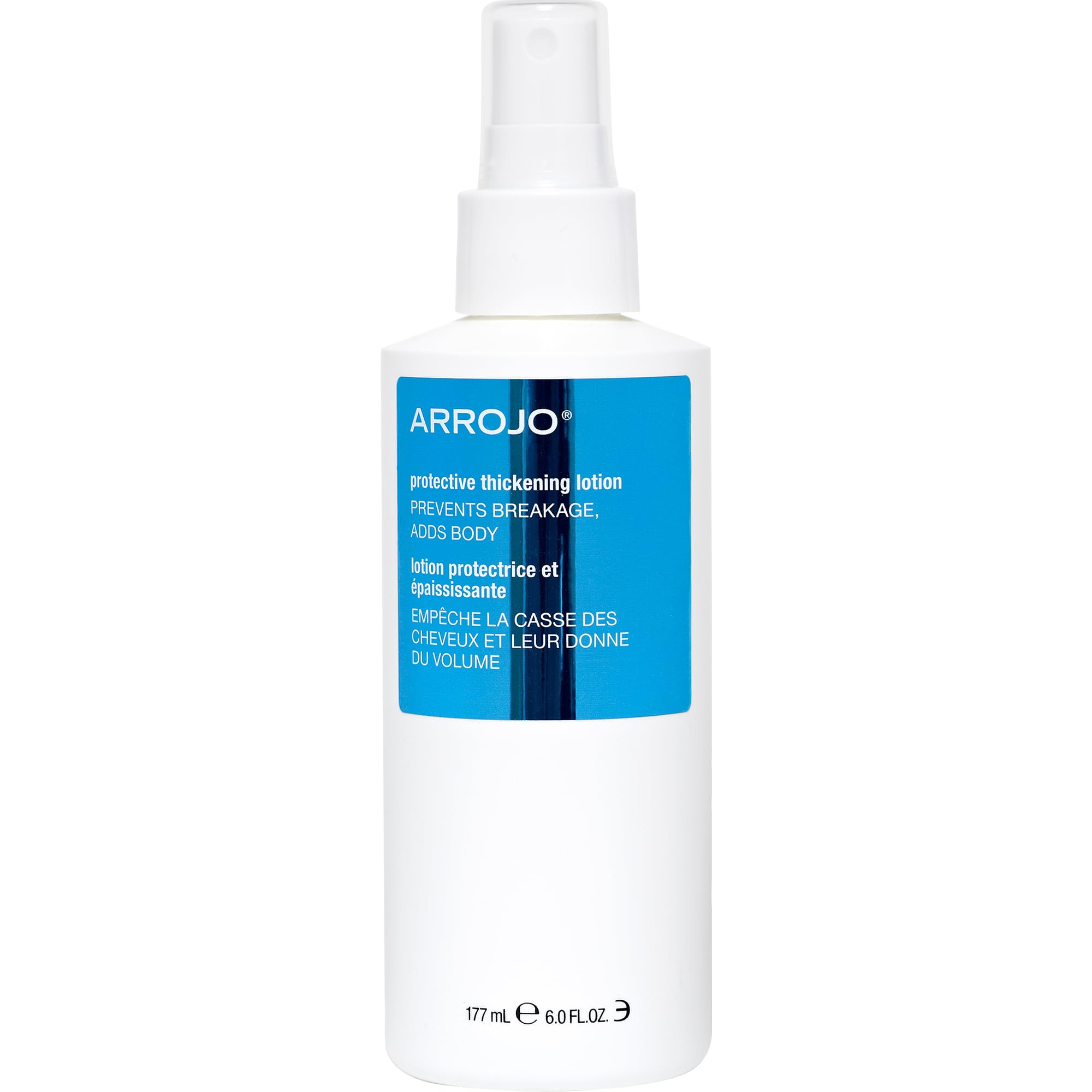 Arrojo Protective Thickening Lotion – Heat Protectant & Blow Dry Spray for All Hair Types – Sulfate & Paraben-Free, Anti Frizz & UV Protection, 6 fl. oz.
