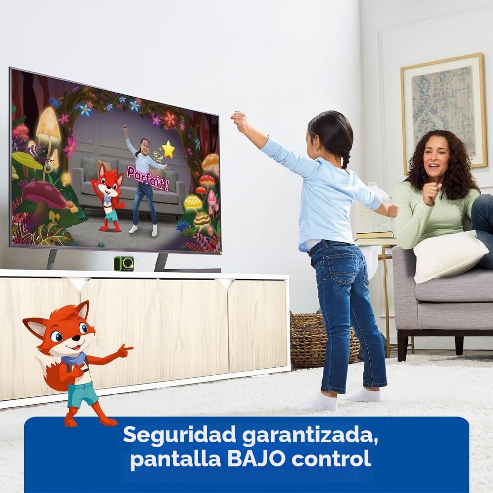 VTech LeapMOVE - Consola de TV educativa - Aprender en Movimiento con 25 Aventuras y Juegos educativos - Consola Infantil Plug & Play, USB-C/HDMI - Regalo Infantil a Partir de 4 años - Contenido en