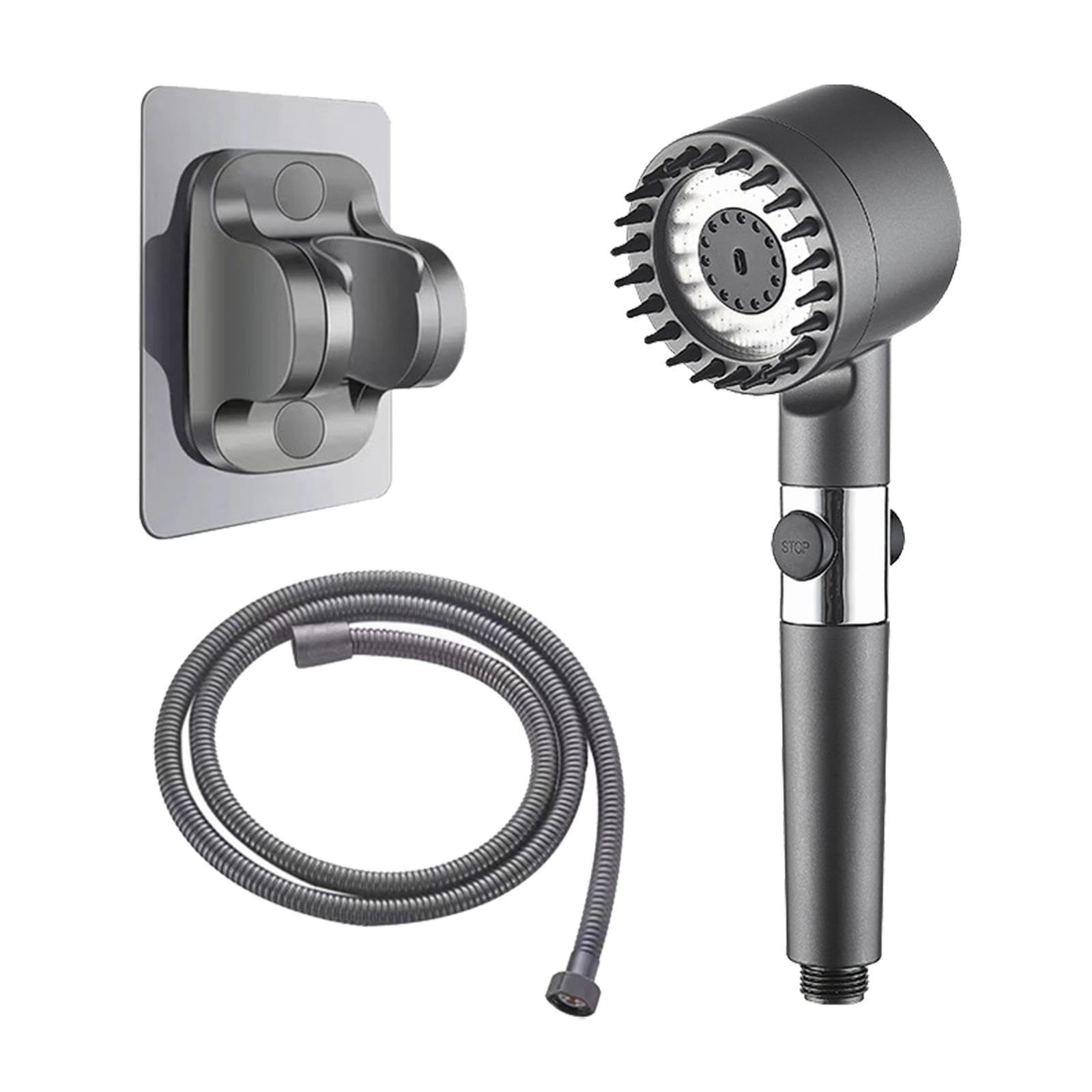 CLUB BOLLYWOOD® Handheld Shower Head No Drill Bathroom Shower Head for Rvs Barber Shop Hotel 3pcs | Home Improvement | Plumbing & Fixtures | Shower Heads | Shower Heads | Optional: