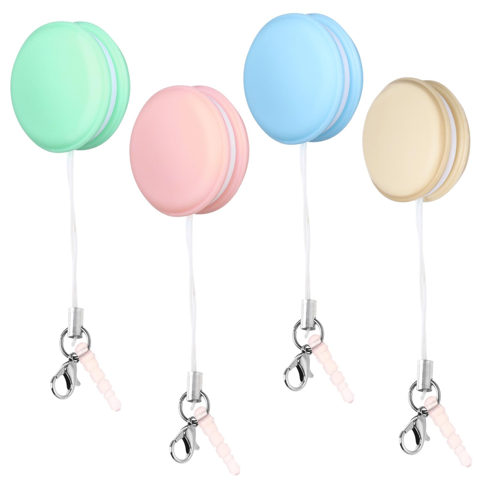 SOIMISS Limpiador de Pantalla para Teléfono Móvil de 4 Piezas con Cordón y Hebilla, Silicona y PP, Quita Huellas Dactilares, Adecuado para Tablets y Pantallas de Ordenador Color Aleatorio