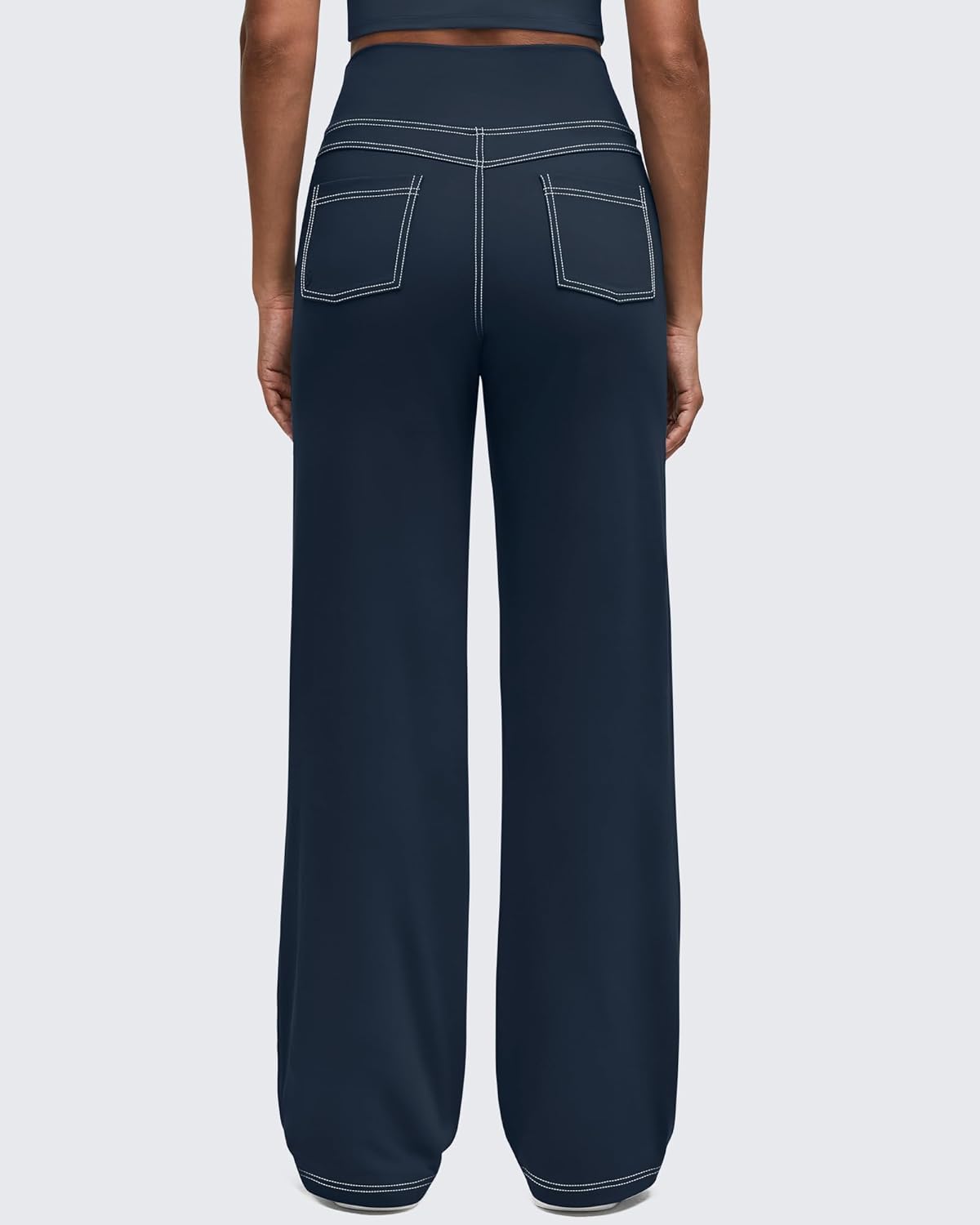 G4Free Women's EverGoing Wide Leg Pants Casual High Waisted Yoga Pants with 4 Pockets Stretch - Image 5