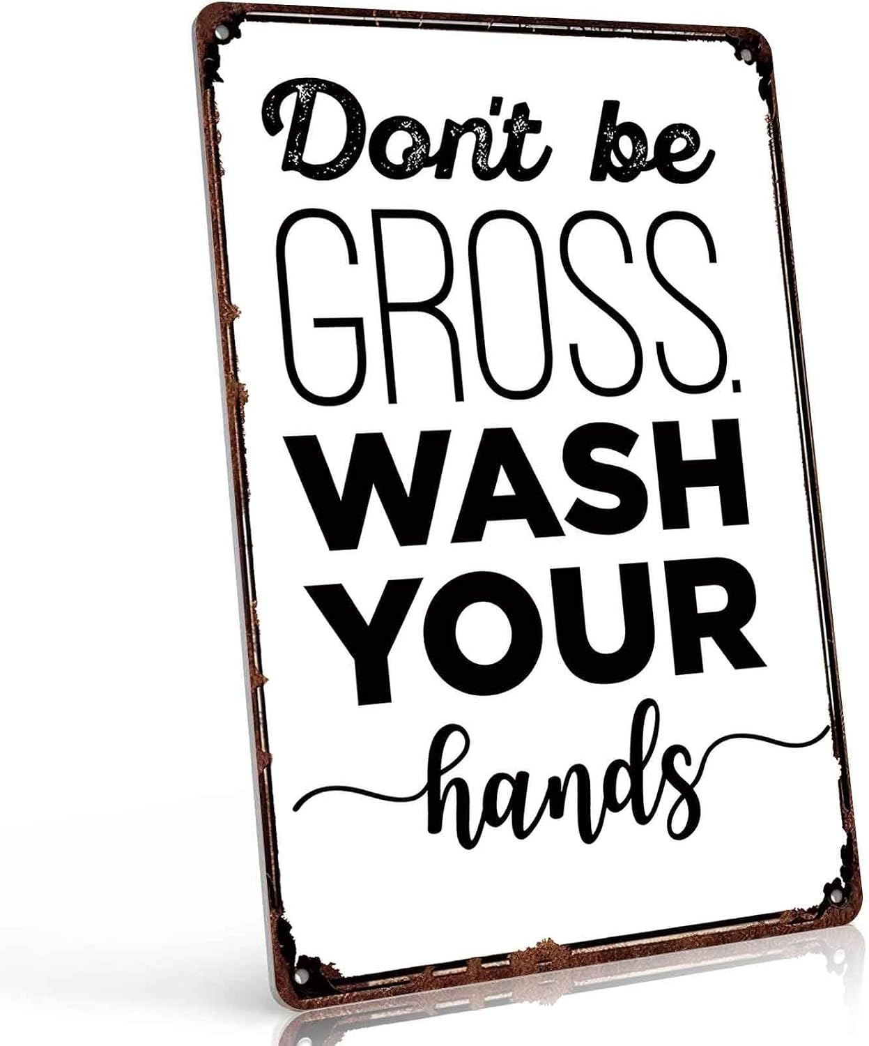 Funny Don t Be Gross Wash Your Hands Metal Signs 8X12 Inch Wall Decor