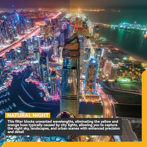 Image of NiSi JetMag Pro 82MAG Natural Night - Magnetic Light Pollution Reduction Lens Filter for Night and Astro Photography - Nano Coated Optical Glass, Ultra-Slim Frame, Adapter Required