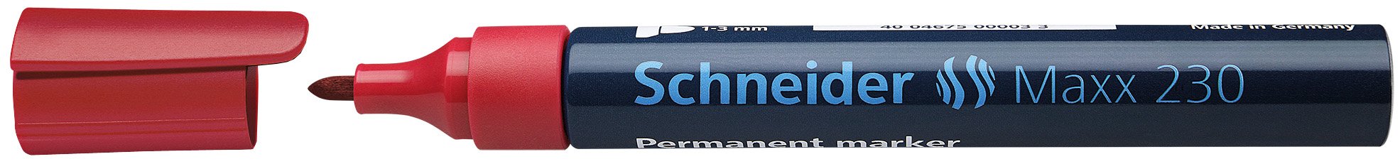 Schneider alıcının kalıcı marker Maxx 133, doldurulabilir, 1-3 mm Kırmızı