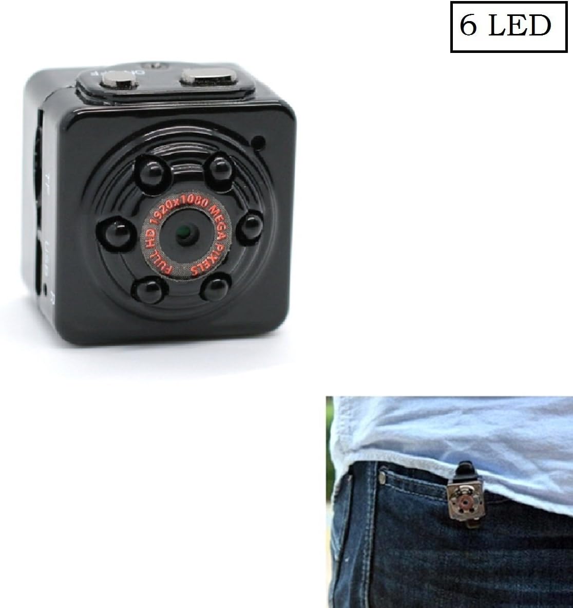 PANNOVO SQ9 Sport Mini DV HD 12MP DVR Motion Detection Wireless Night Vision Video Dash Camera with TF Card Slot
