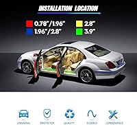 Vista 3 de MYFAMIREA Tira autoadhesiva invisible anticolisión para puerta de automóvil, resistente a los arañazos, ajuste transparente para la mayoría