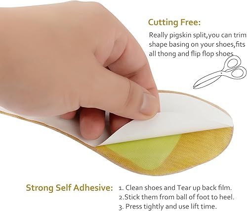 Miniatura 8 de Plantillas acolchadas de tacón alto de 34 de longitud para mujer, plantilla de gel de silicona para zapatos de vestir, alivio del dolor, evita