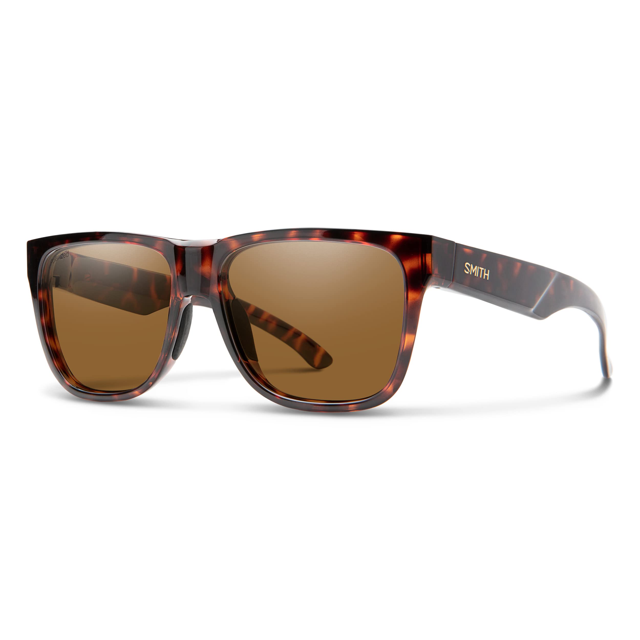 SMITH Lowdown 2 Sunglasses – Performance Sports Active Sunglasses For Running or Everyday Wear – For Men &amp; Women – Tortoise + Brown Polarized Lenses