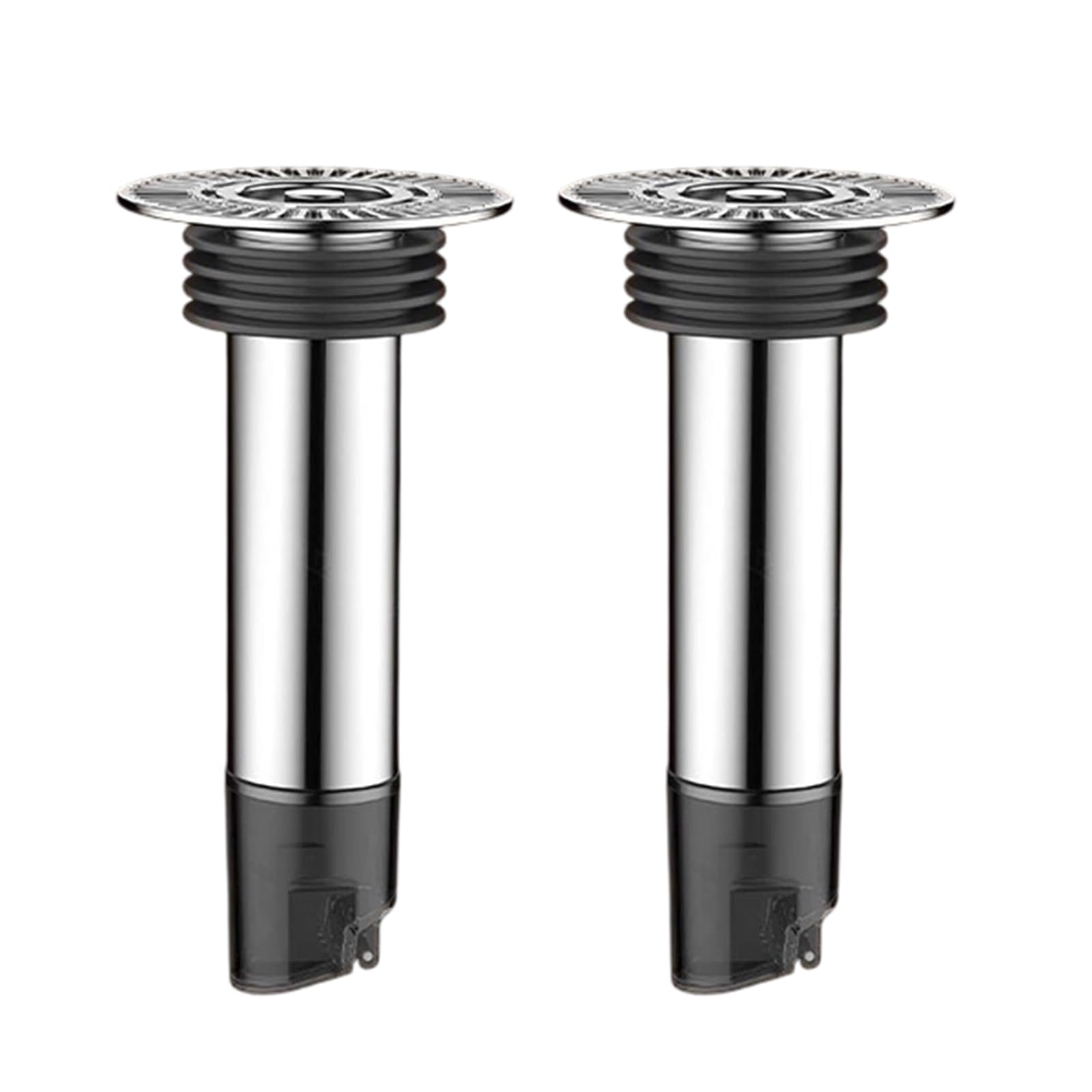 JAMIEKA Stainless Steeled Bathroom Sink Drain Filter with Extended Shaft Shower Drain Anti-Backflow Stopper for Hair Prevention