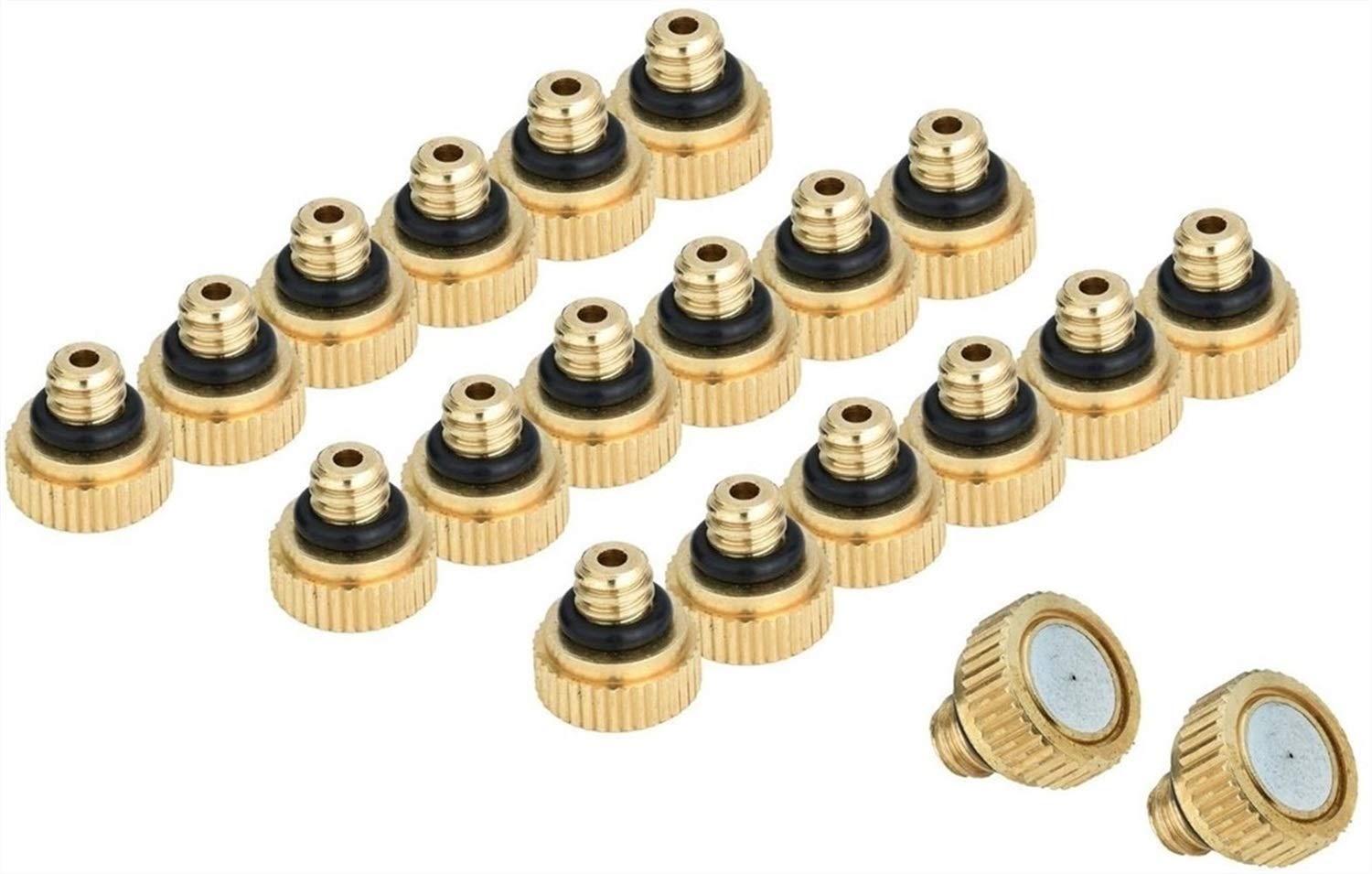 Regulowana dysza mgiełkowa z mosiądzu, rozpylająca, dysze mgiełkowe z mosiądzu do zewnętrznego systemu chłodzenia, otwór 0,15-1 mm, 10/24 UNC, 40/80/120 szt. (40 szt., 1 mm)
