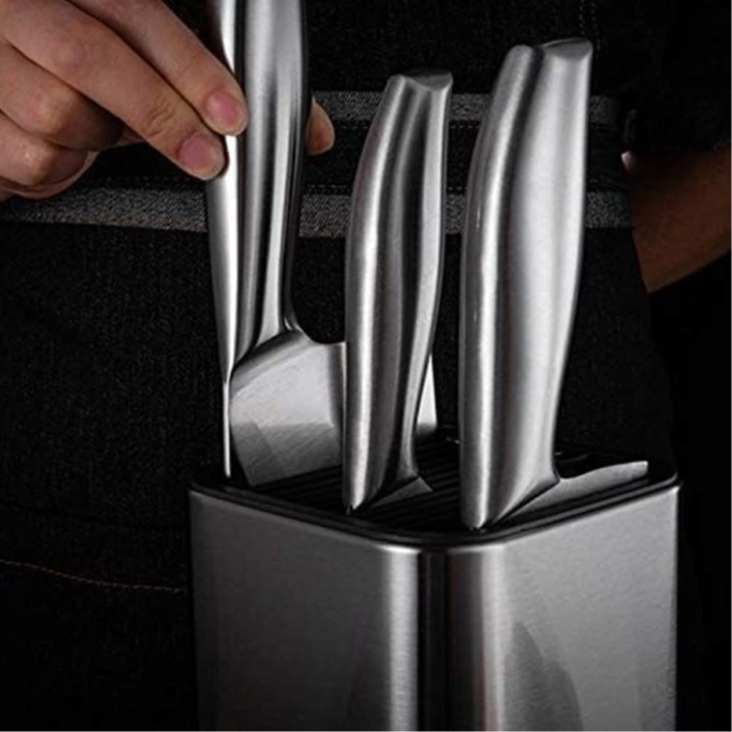 Bloque Cuchillos Cocina Soporte para Cuchillos De Acero Inoxidable, Suministros De Cocina, Soporte para Cuchillos para El Hogar, Estante De Almacenamiento Multifuncional