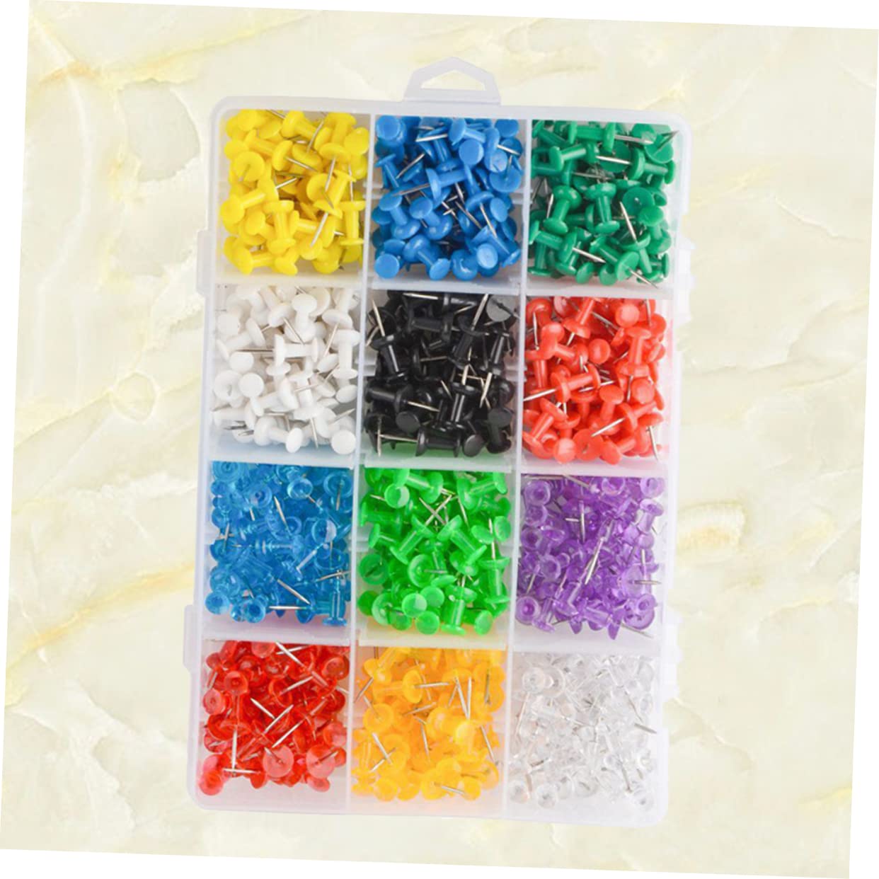 12piezas Chinchetas De Corcho Coloridas para y Tableros De Anuncios para y Escuela