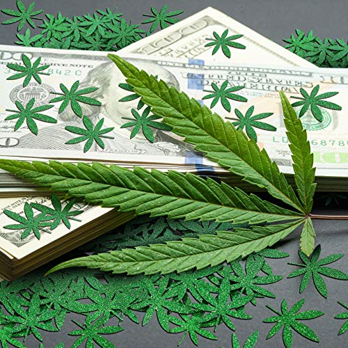 100 Pieces Green Glitter Weed Leaf Paper Confetti Green Leaf Confetti Pot Leaves Paper Confetti for 420 Birthday Party Wedding Festival Table Baby Shower Decorations 4 100 Pieces Green Glitter Weed Leaf Paper Confetti Green Leaf Confetti Pot Leaves Paper Confetti for 420 Birthday Party Wedding Festival Table Baby Shower Decorations - Image 5