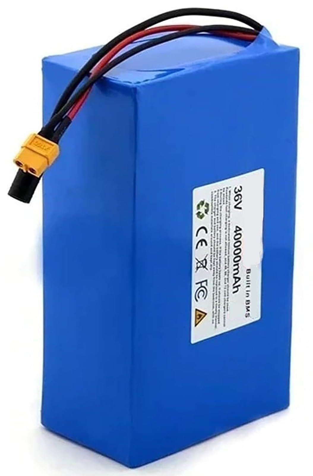Batería para Bicicleta Eléctrica De 36V 40Ah 10S5P, con Cargador Y Protección BMS Integrada, Ideal para Motor De Bicicleta Eléctrica De 250W-1000W