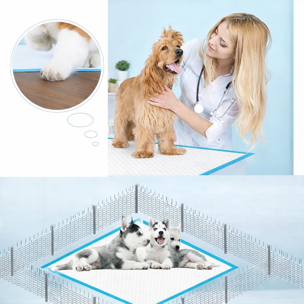 Valle Verde 200 Stück Trainingsunterlagen für Hunde Welpen 60 x 60 cm Einweg-Hundepads Hygieneunterlagen für Haustiere Katzen Trainingspads - 5-lagig, Auslaufsicher & Saugfähig