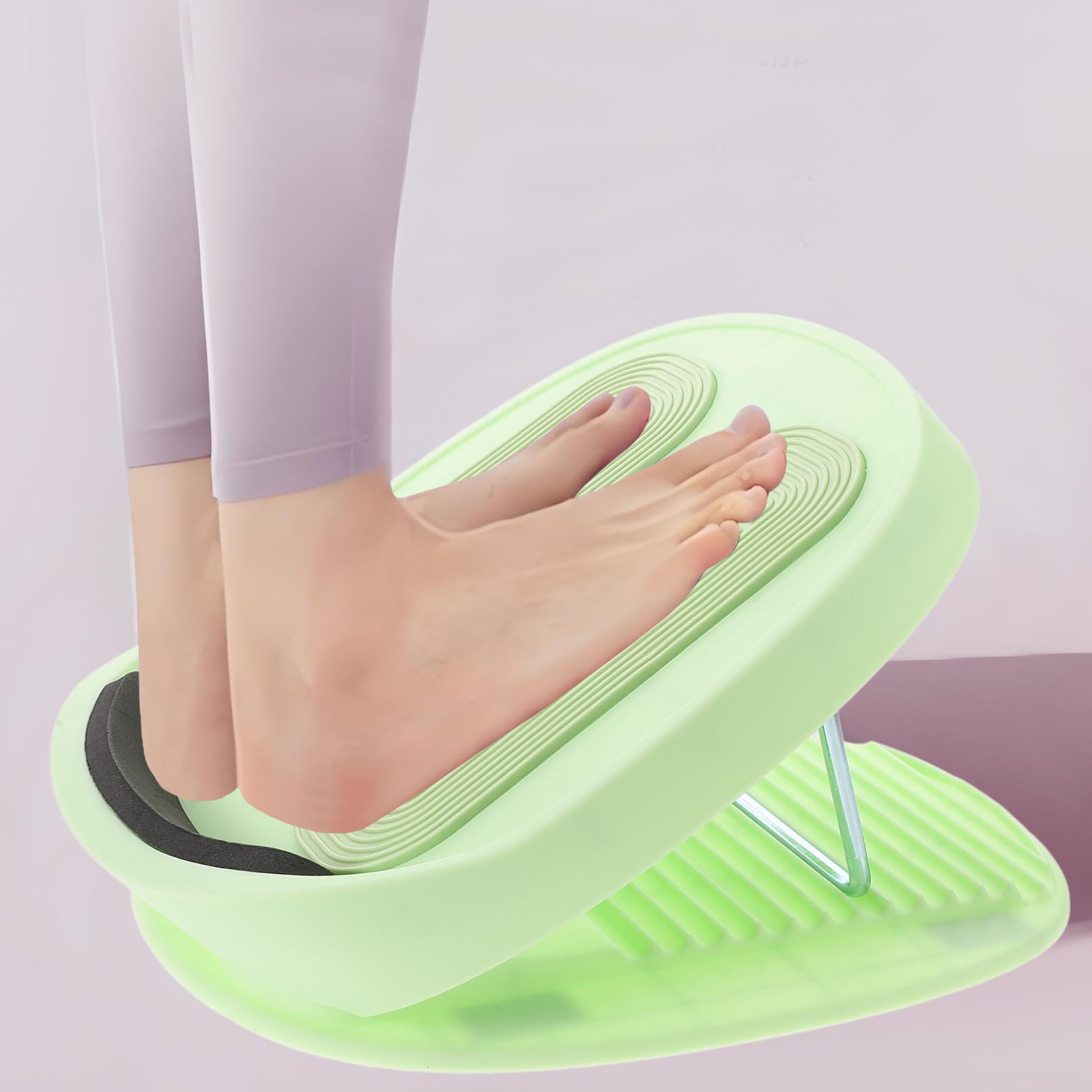 Toyvian Tabla elástica Tabla Inclinada para Estirar Tabla de Estiramiento de pantorrillas Tabla para Estirar los pies Estribo Inclinado Tablero Inclinado páginas Green
