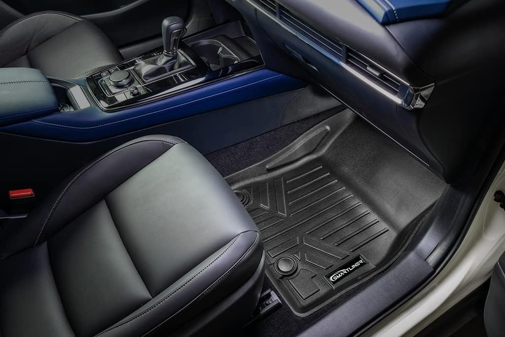SMARTLINER Custom Fit All Weather 2 Row Floor Mat Liners Set for 2020-2025 Mazda CX30