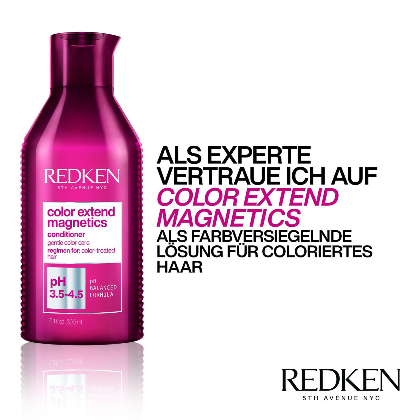 Redken | Spülung für coloriertes Haar, Pflegespülung für langanhaltende Farbe, Brillanz und Glanz, Color Extend Magnetics Conditioner