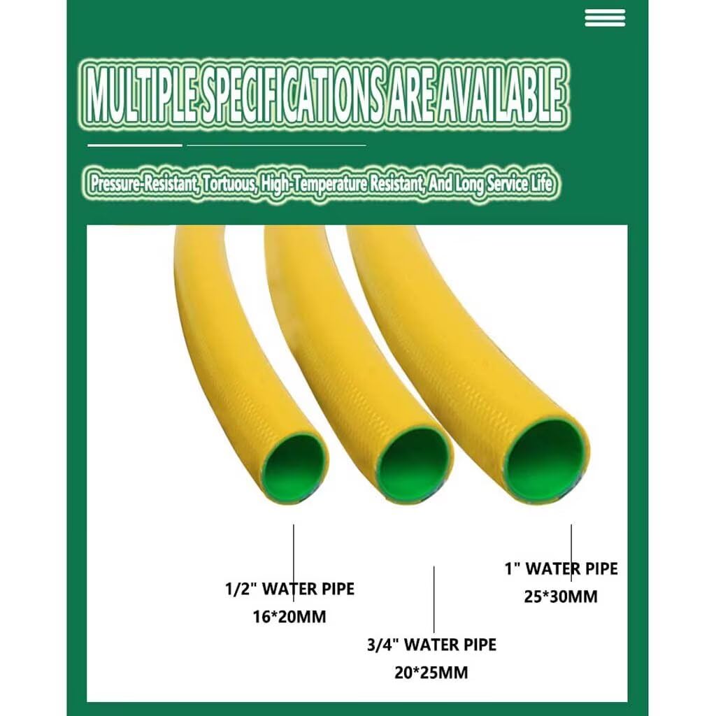 Manguera de agua de PVC para todas las estaciones, anticongelante y resistente al sol, 25 mm de diámetro interior x 30 mm de diámetro exterior, perfecta para lavado de coches al aire libre y riego de