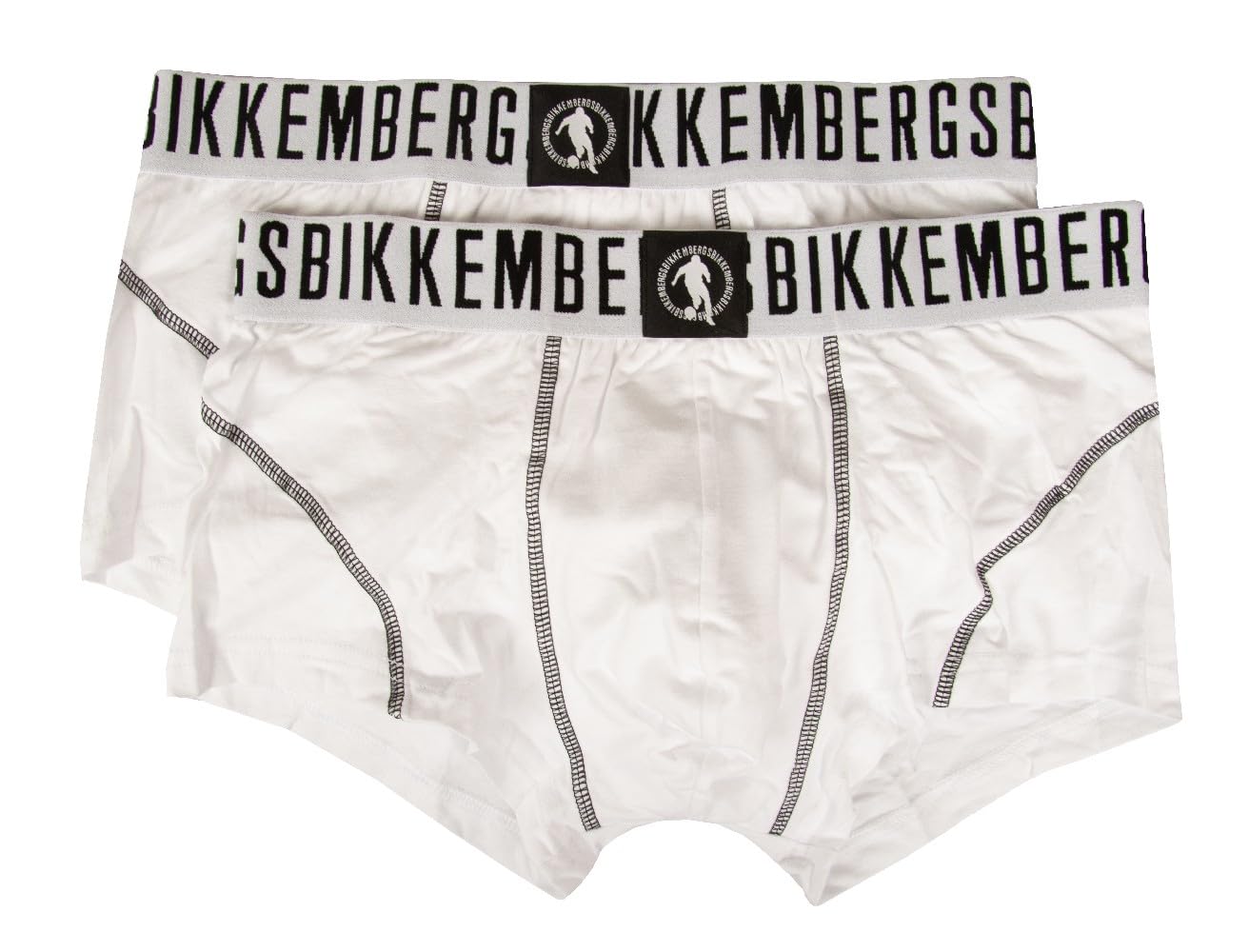 Bikkembergs White Cotton Men's Trunk Underwear Pack - S