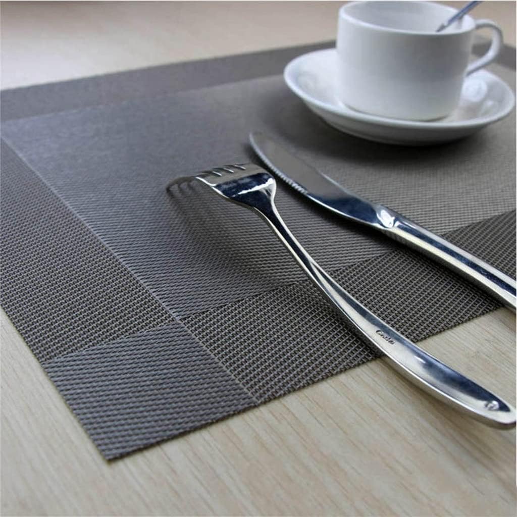 8-Piece Set PVC Washable Placemat Table Mat Kitchen Accessories Coaster Wine Decoration