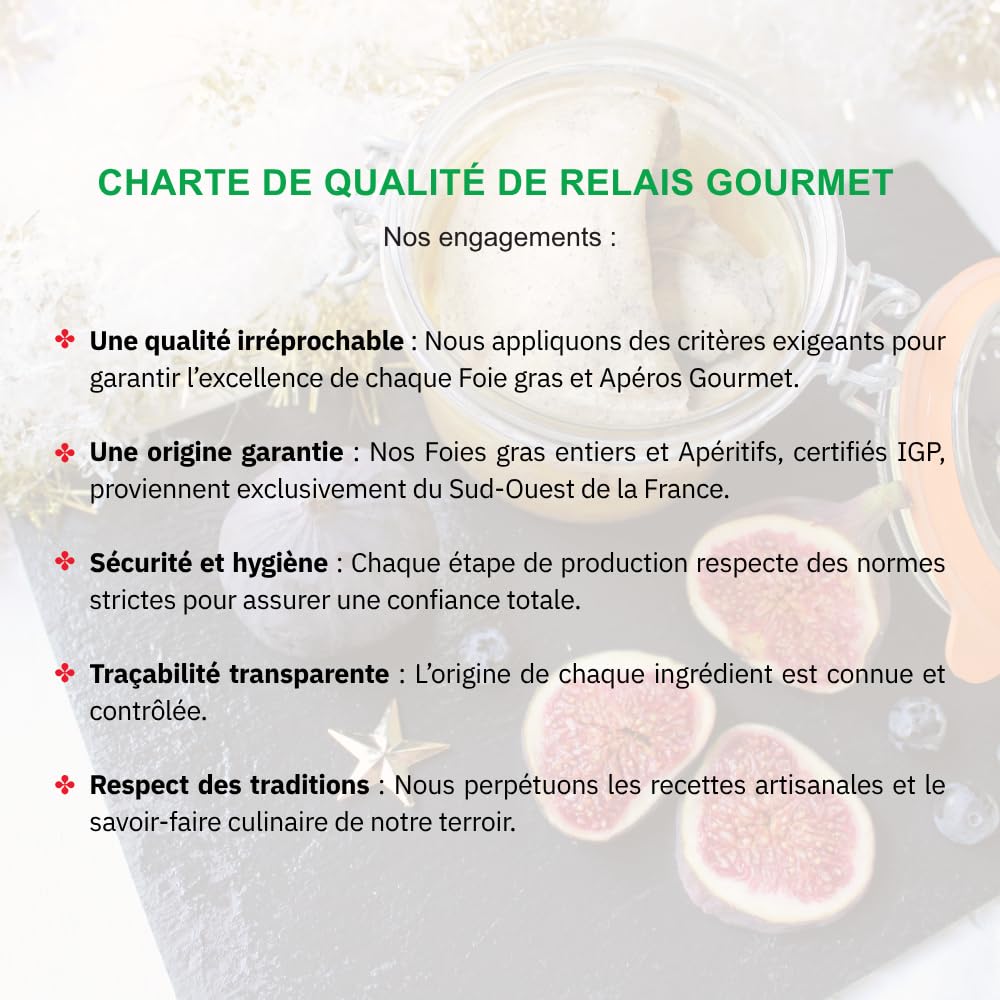Relais Gourmet Foie Gras de Pato Entero Natural 200 g | Artesanal Francés del Suroeste, sin Conservantes, Aditivos ni Colorantes | Formato para Compartir, Regalo Gourmet para Fiestas y Aperitivos