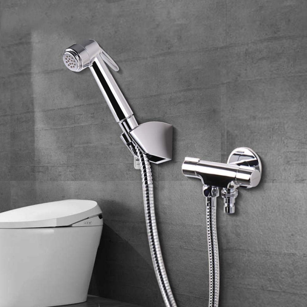 Pulvérisateur de douche de toilette à main et pistolet de nettoyage mural en inox