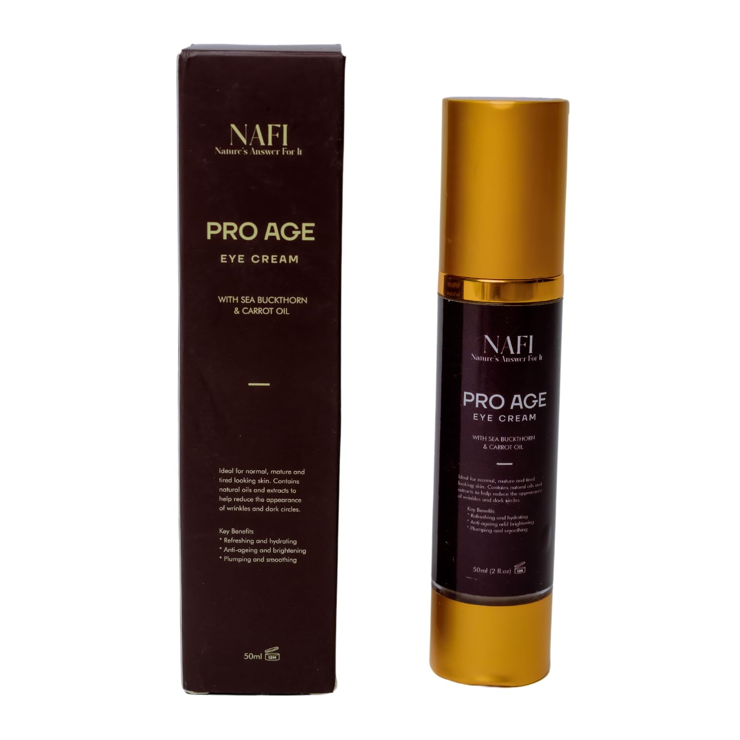 Pro Age Eye Cream With Sea Buckthorn & Carrot oil, 50ml, 50 ml (Pack of 1)