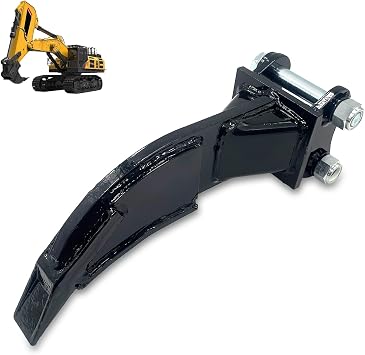 Mini Excavator Ripper Single Hook Ripper Attachment Fit for Mini Excavator Small Digger up to 1.5 Tons,0.98in Hole Diameter,3.46in Center Wheelbase,with 2 pins
