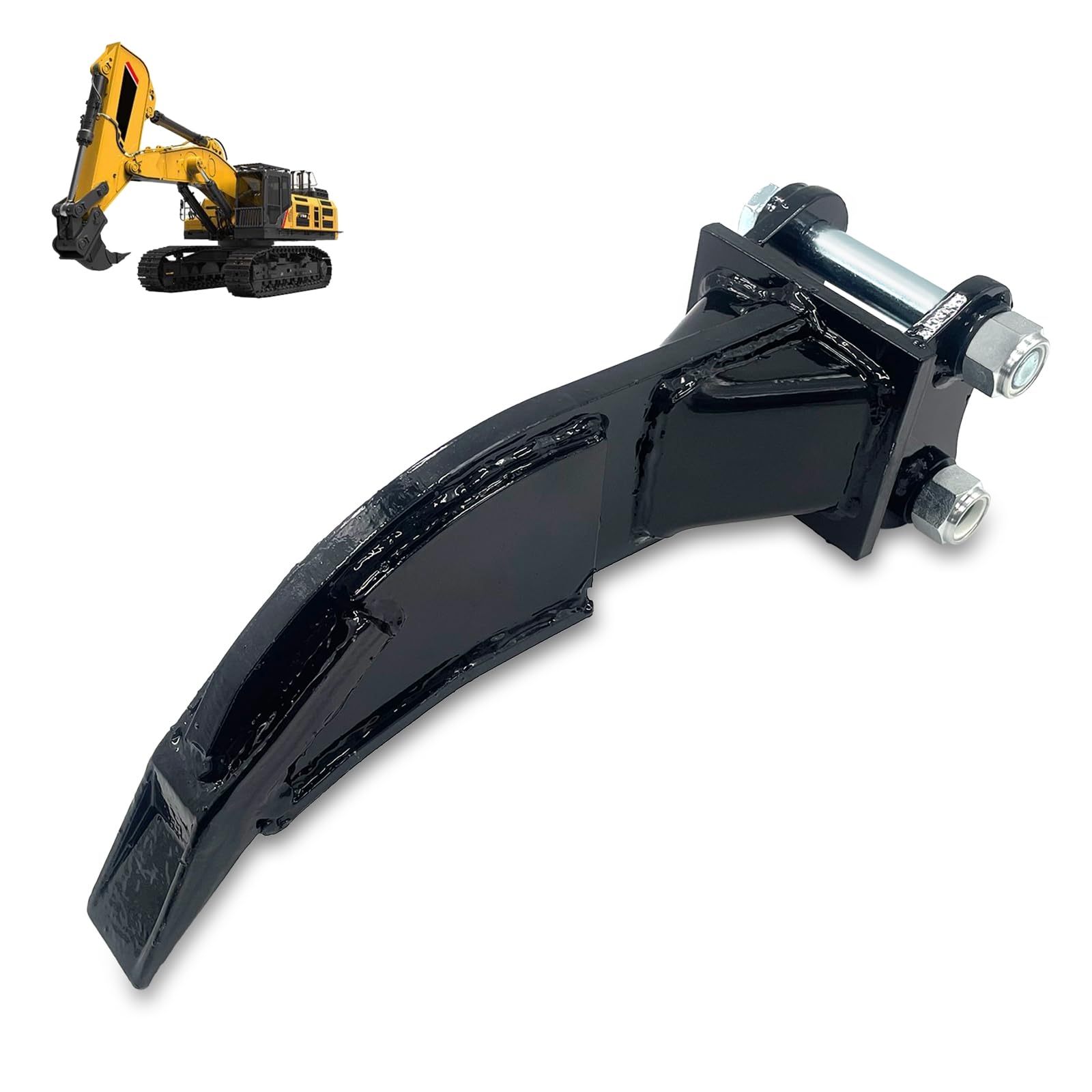 Mini Excavator Ripper Attachment - Single Hook, Fits 1 To 1.5 Ton Small Excavators, Manganese Steel