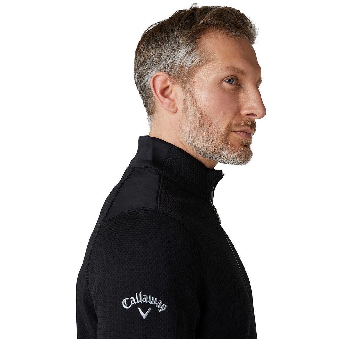Callaway Golf Suéter Textura Hexagonal Hombre - Caviar - L