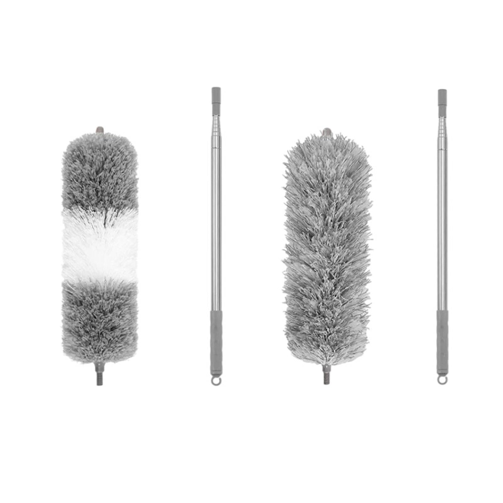 Duster Microfiber Feather Duster Extendable with Extra Long Pole Bendable Head Handle Dusters for Cleaning Ceiling Cars(Ws 280cm 2pcs)