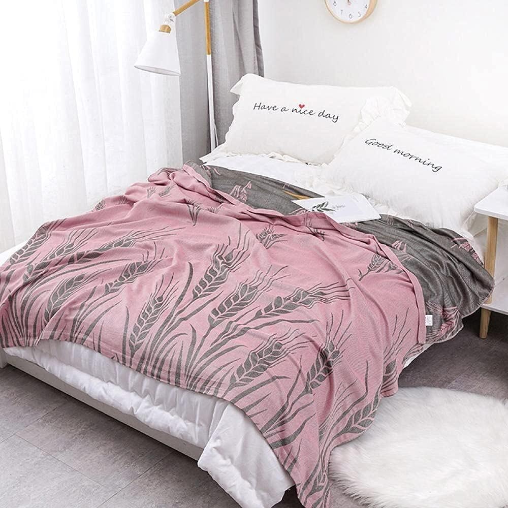 Quilt Cool Summer Light and Thin Quilt Weight Bed Quilt Fiber Summer Duvet Bed Cover Sofa and Comfortable Flannel Blanket Summer Cool Quilt (Colour: Zebra Powder Size: 150200) (Pine Tree Ash 150 x 20 image 2
