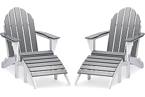 Adirondack Chairs and Ottoman 2-Piece Set: The Perfect Combo for Patio Relaxation