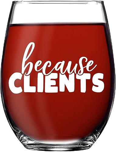 Divertido regalo de copa de vino para estilistas, abogados, agentes de bienes raíces, trabajadores sociales, asistentes legales, regalos de