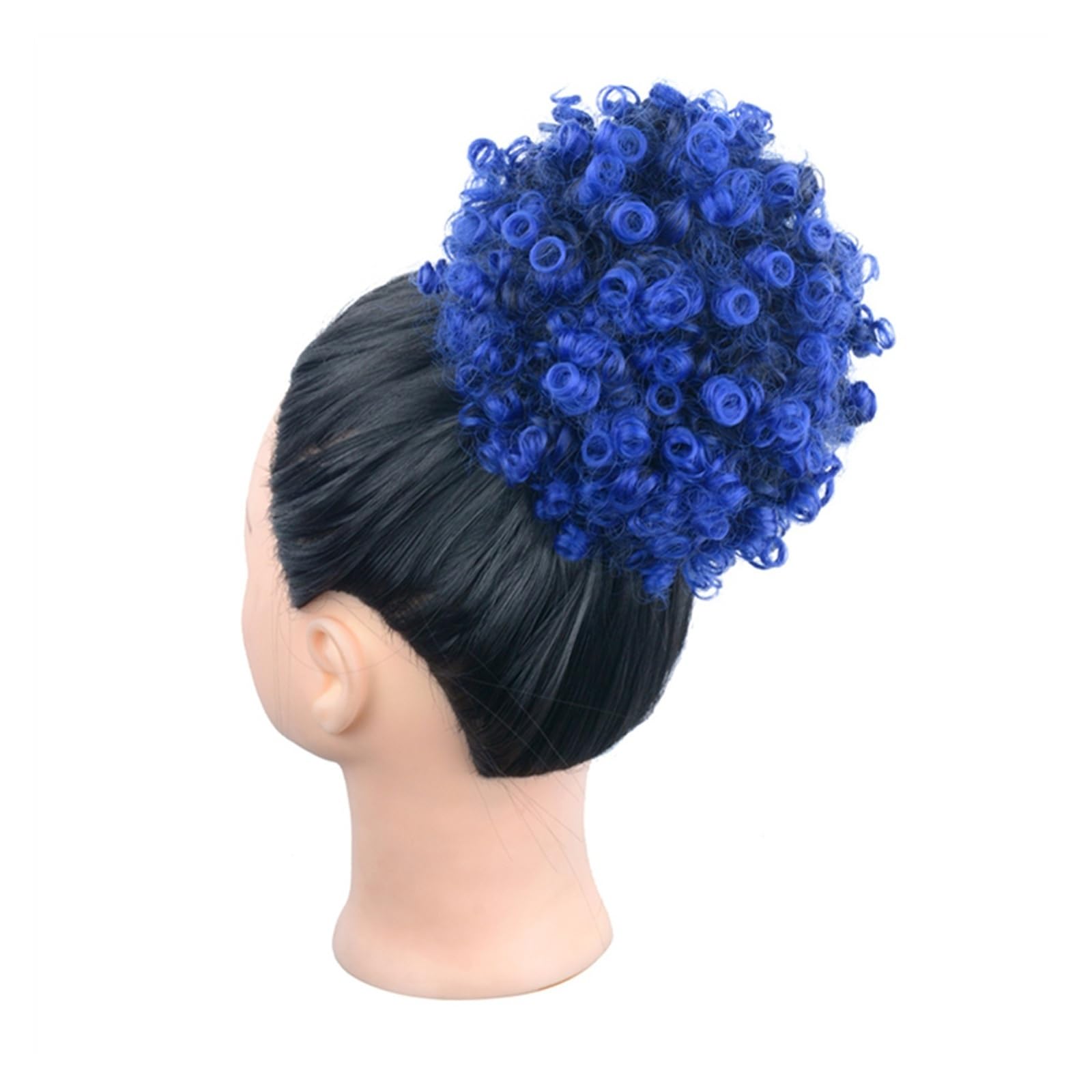 Umani Chignon Capelli Estensione della coda di cavallo con coulisse ricci crespi afro for le donne Clip di estensione dei capelli ricci afro ricci sintetici in chignon for capelli Posticci a coda di c
