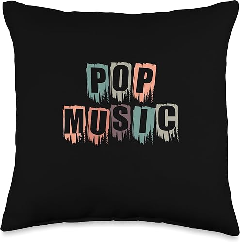 Pop music rock punk funk rap Soul R'n'B Dancing Pop Music R'n'B Singer Stars Rap - Almohada de rap, 16 x 16 pulgadas, multicolor