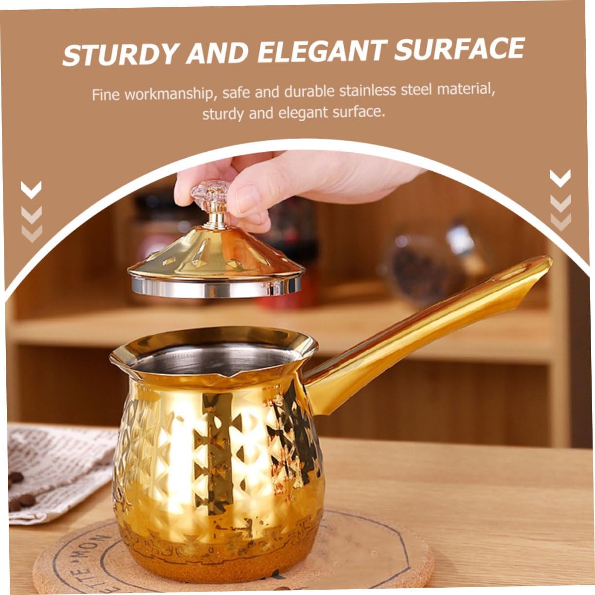 Stainless Steel Milk Frothing Pitcher with Ergonomic Handle Portable Coffee Steaming Cup for Espresso Cappuccino Latte Art in Kitchen Office Coffee Shop