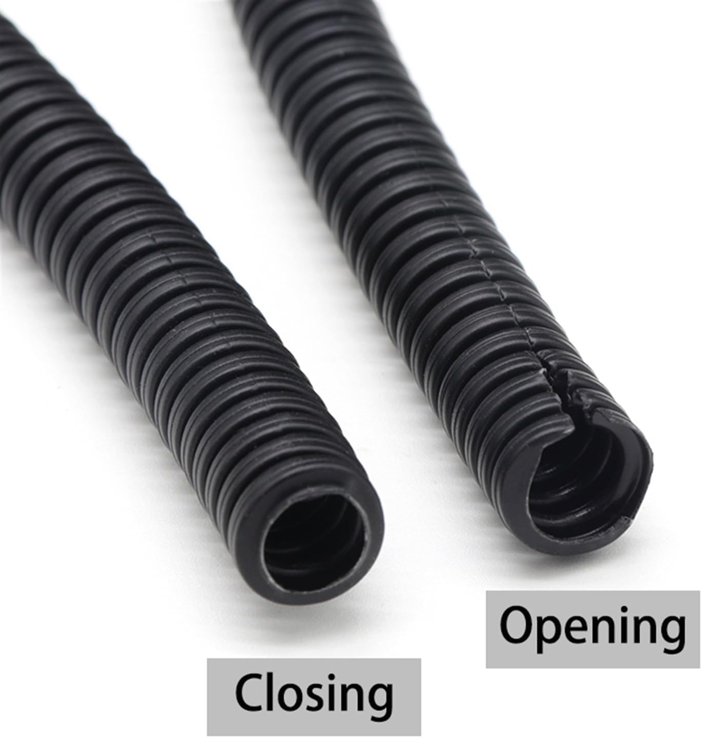 Elastyczna rura falista z PP | Wiele rozmiarów do ochrony przewodów elektrycznych(AD 13mm x ID 10mm 1 meter)